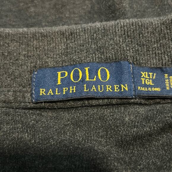 Mens Polo Ralph Lauren Gray Polo Size XLT - Picture 2 of 5